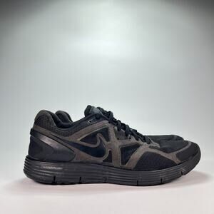 Nike LunarGlide+ 3 Black Running Shoes Sneakers Lightweight Men’s Size 11.5